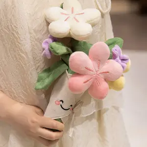 Cute Flower Plush Doll Stuffed Plant Plushie ，Decor Home Andbedroom Sweet Gifts for ，Cute Kawaii Soft Cuddly Gift for Valentines Day, Birthdays, Graduation, Wife, Girlfriend ，Mom for Boys and Girls Soft Adorable Stuffed