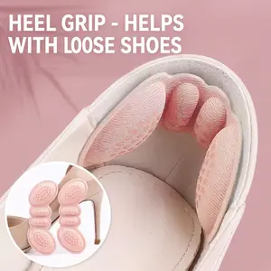Back of Heel Cushion Pads, Adhesive Heel Grips Inserts for Boots, Loose Shoes Too Big, Reusable Heel Guards Liners for Women Men, Anti Blister Shoe Liners Heel Protectors