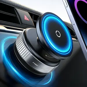 Vacuum Magnetic Phone Holder, Adjustable 360° Mount, Compatible with All Smartphones, Car Phone Holders, Car Gym Mirror Smooth Surface Stand