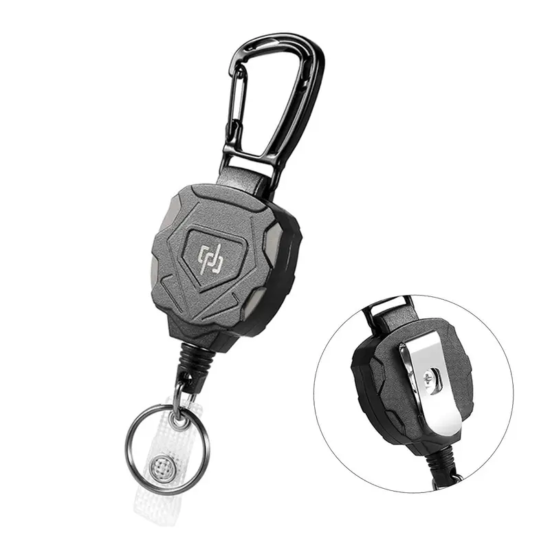 Retractable Carabiner Badge Holder, Mountaineering Buckle Badge Clip, Identity Card Rollable Buckle, Easy Pull Buckle Badge Holder for Office Outdoor Camping Hiking, Badge Reels, Tactical Id Holder, Id Holders For Badges, Retractable Badge Holders