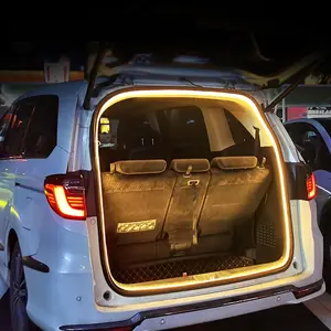 LED Car Trunk Light Strip Automatic On/Off Sensor Ambient Light Bar Waterproof Concealed Installation for Auto Decor Accessories