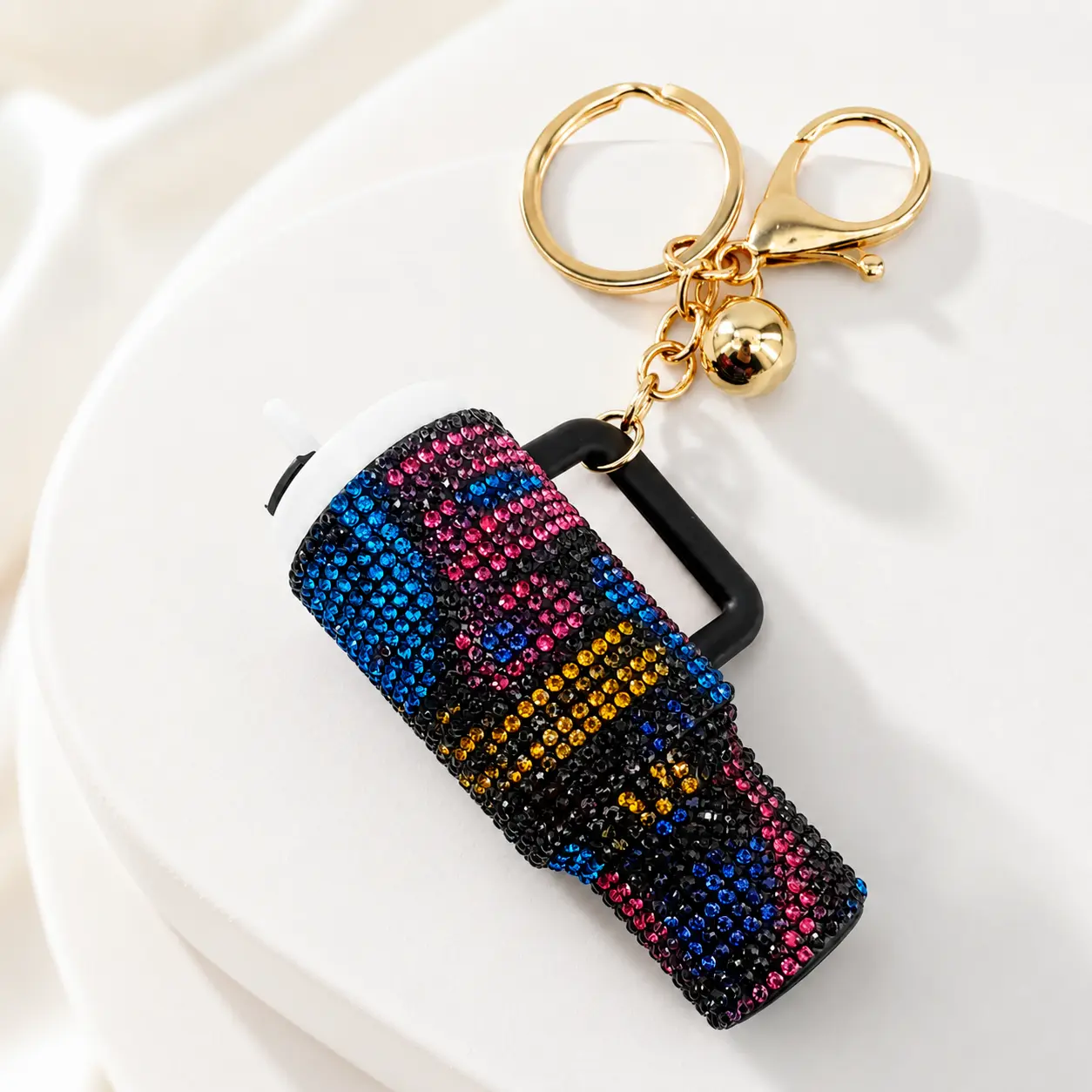 Stylish Mini Mug Keychain, Bag Charm, Purse Charms for Handbags, Bag Accessories for Women，Car Keys, Ideal Gift for Friends