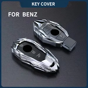 Mercedes-Benz E-Class Key Cover C260 Full Protection Car Key Protector A180 Glc/glb200 Zinc Alloy Car Key Shell Gle20 Series-25 Key Fob Shell High-End Auto Accessories