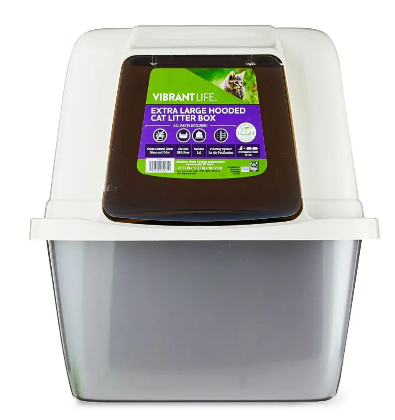 Vibrant Life Extra-Large Hooded Enclosed Cat Litter Box