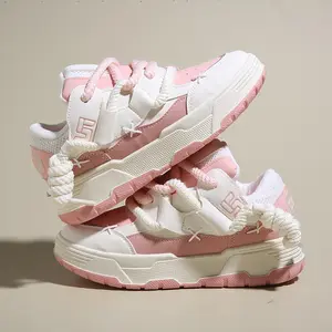 Women's 2025 new small white shoes spring and autumn women's shoes sneakers height shoes Joker casual thick soleplate shoes.