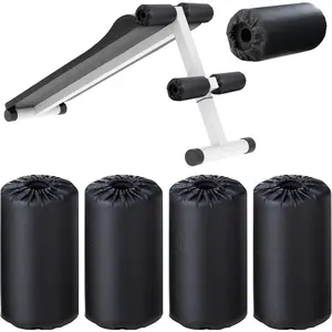 4 Pcs Foam Foot Pads & Roller Pad Replacement For Weight Bench, Inversion Table, Gym Exercise Equipments(8 x 3.5 x 0.8 Inches)