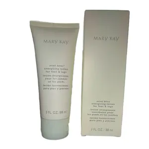 Mary Kay Mint Bliss Energizing Lotion for Feet & Legs - 3 FL OZ 88 mL Nails - Revitalizing Formula for Tired Feet and Legs