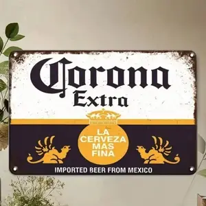 Vintage Pub Man Cave Decor Wall Sign with Retro Cheers Design in Aluminum Rustic Weathered Finish for Home Bar Gift