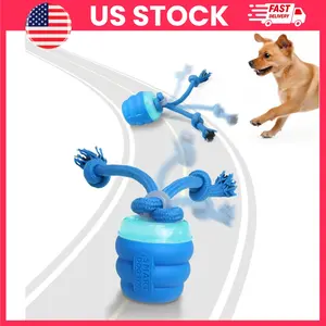 Dog Toy, Interactive Dog Toy, Motion Activated Dog Ball, Rechargeable Squeaky Dog Toy for Small Medium Dogs, Automatic Rolling Puppy Toy, Smart Pet Training Ball, Indoor Dog Exercise Toy, USB Rechargeable Pet Activity Toy for Bored Dogs and Puppies