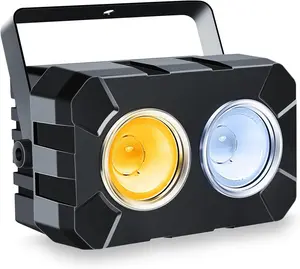 LED Stage Lights - 120W Blinder Stage Wash Light, Cool White and Warm White COB Par Light - DMX Control - Sound Activated Uplights for Wedding Events Concert Church Theate Club Party Bar
