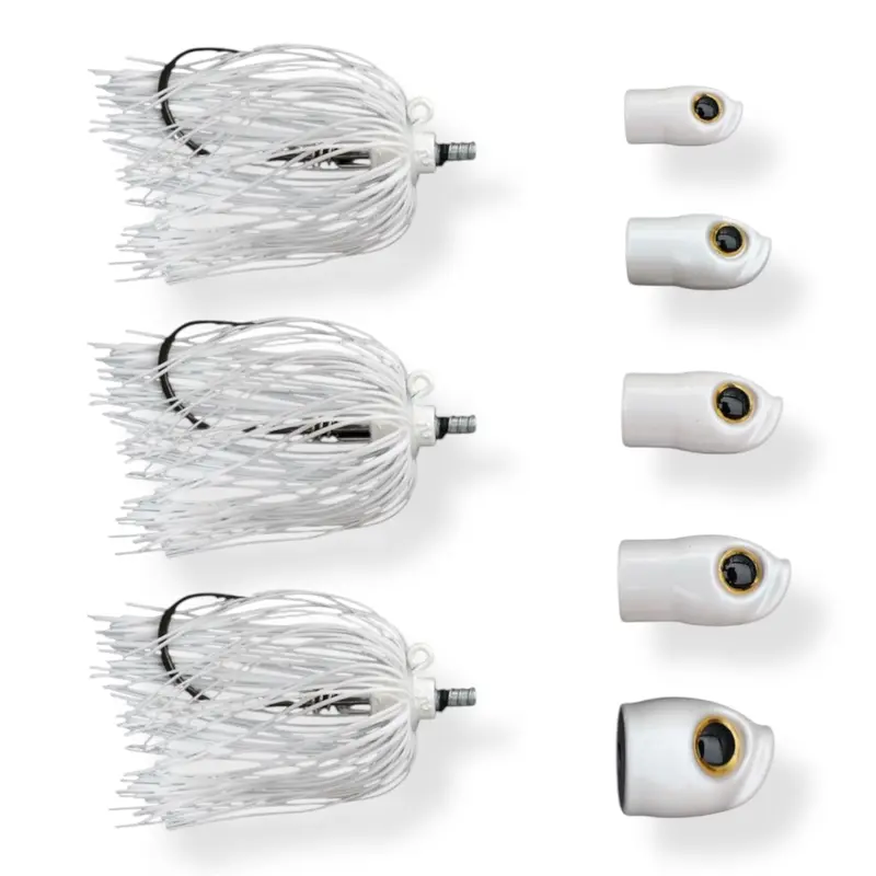 Silicone Skirted Screwy Jig Head Lures - Gulp Combo Artificial Gear, Saltwater Bottom Tackle with 0.5 oz,1 oz,3 2x-strong mustad hooks, 5 head sizes cover more fishing plans for Flounder, Striped Bass