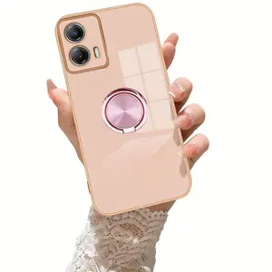 Luxury Phone Case, Anti-Drop Durable Protective, Car Magnetic Stand Integrated, Rotatable Stand, for Moto G Stylus 5g, Moto G 5g, Moto G Power 5g