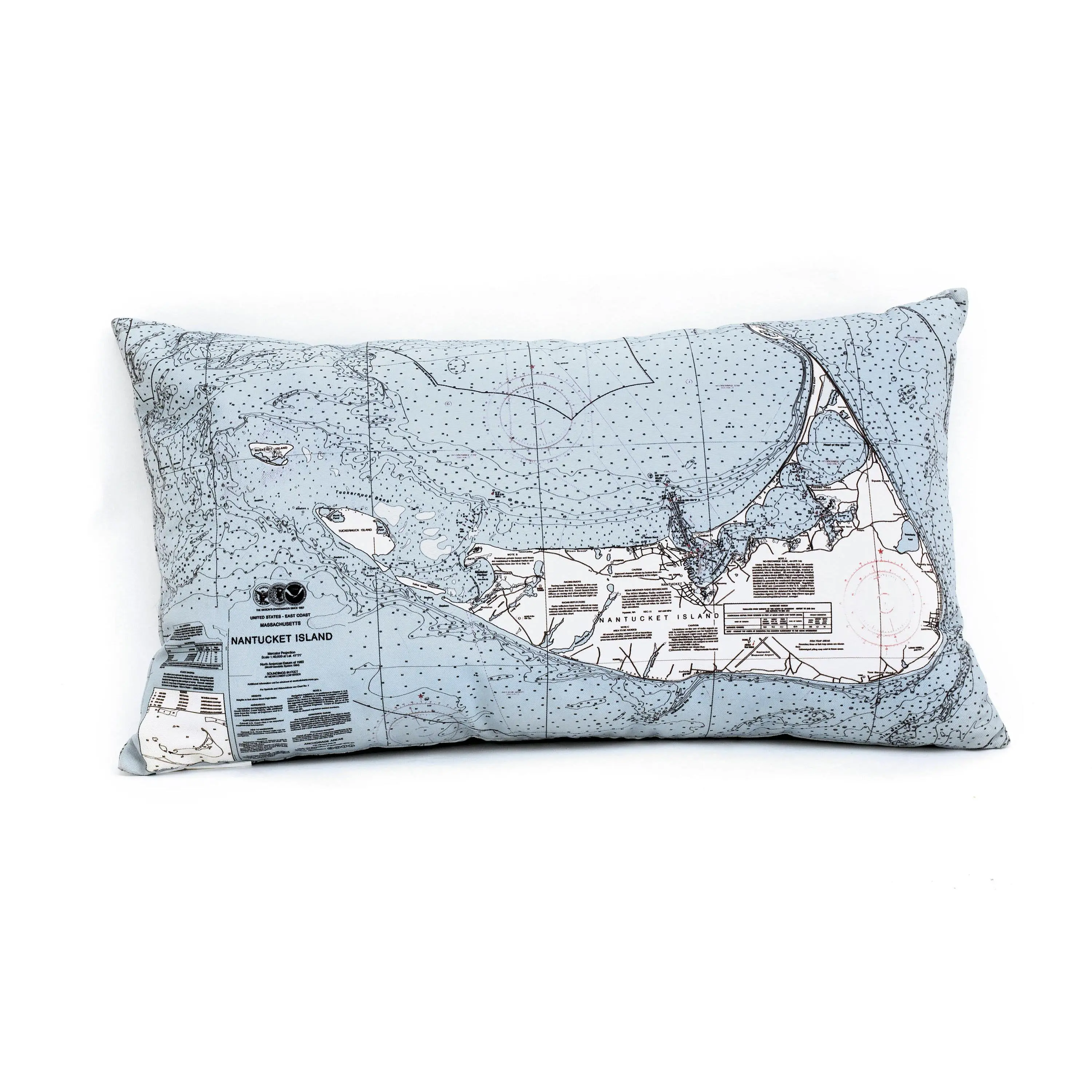 Nantucket, MA Indoor/Outdoor Nautical Pillow