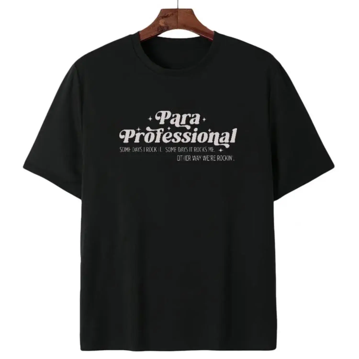 Men's Short-Sleeve Casual Graphic Round Neck Sweatshirt - Menswear for Teacher Assistants