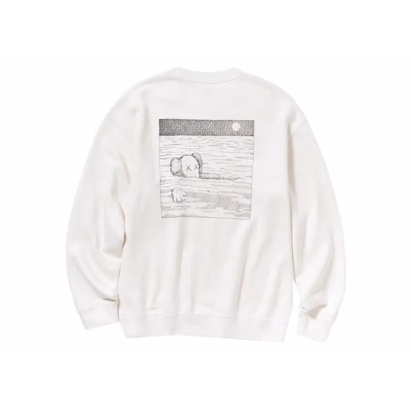 KAWS x Uniqlo Longsleeve Sweatshirt (US Sizing) Off White (unisex) by StockX