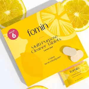 Multi Surface Cleaner Refill Tablets 6 Pack Lemon Zest All Purpose Cleaner Refill Tablets AllInOne Tablet Cleaner For Household Kitchen Cleaning Makes 102 fl oz (6 x 17 Fl oz)