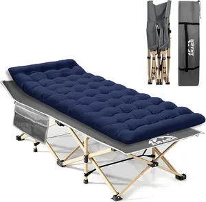 Camping Cot, 450LBS(Max Load), Portable Folding Outdoor Bed with Carry Bag for Adults Kids, Heavy Duty Cot for Traveling Gear Supplier, Office Nap, Beach Vocation and Home Lounging