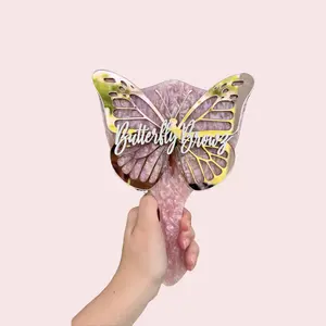 Butterfly Beauty Acrylic Butterfly Mirror Lash Prop Personalizable Lightweight Design for Workstation Decor & Client Photos