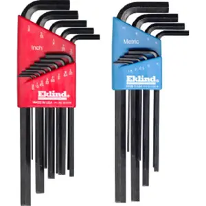 212 MAIN 22-Piece Combination Inch & Metric Long Arm Hex-L Key Set, Hex Wrenches