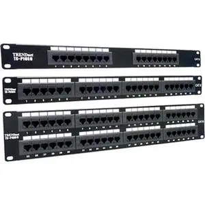 TRENDnet 24-port Network Patch Panel 24 x RJ-45 TC-P24C6