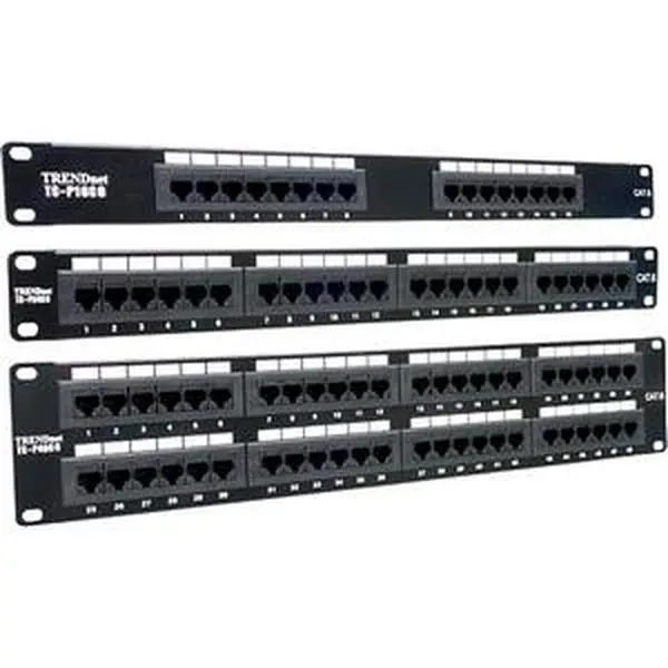 TRENDnet 24-port Network Patch Panel 24 x RJ-45 TC-P24C6