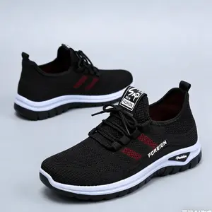 Women's Lightweight Breathable Fly Knit Slip On Walking Shoes Cushioned Shock Absorption Anti-Slip Rubber Sole No Tie Easy On Off All Day Comfort Casual Fashion Sneakers for Daily Wear Office Commute Travel Shopping Errands & Light Outdoor Activities