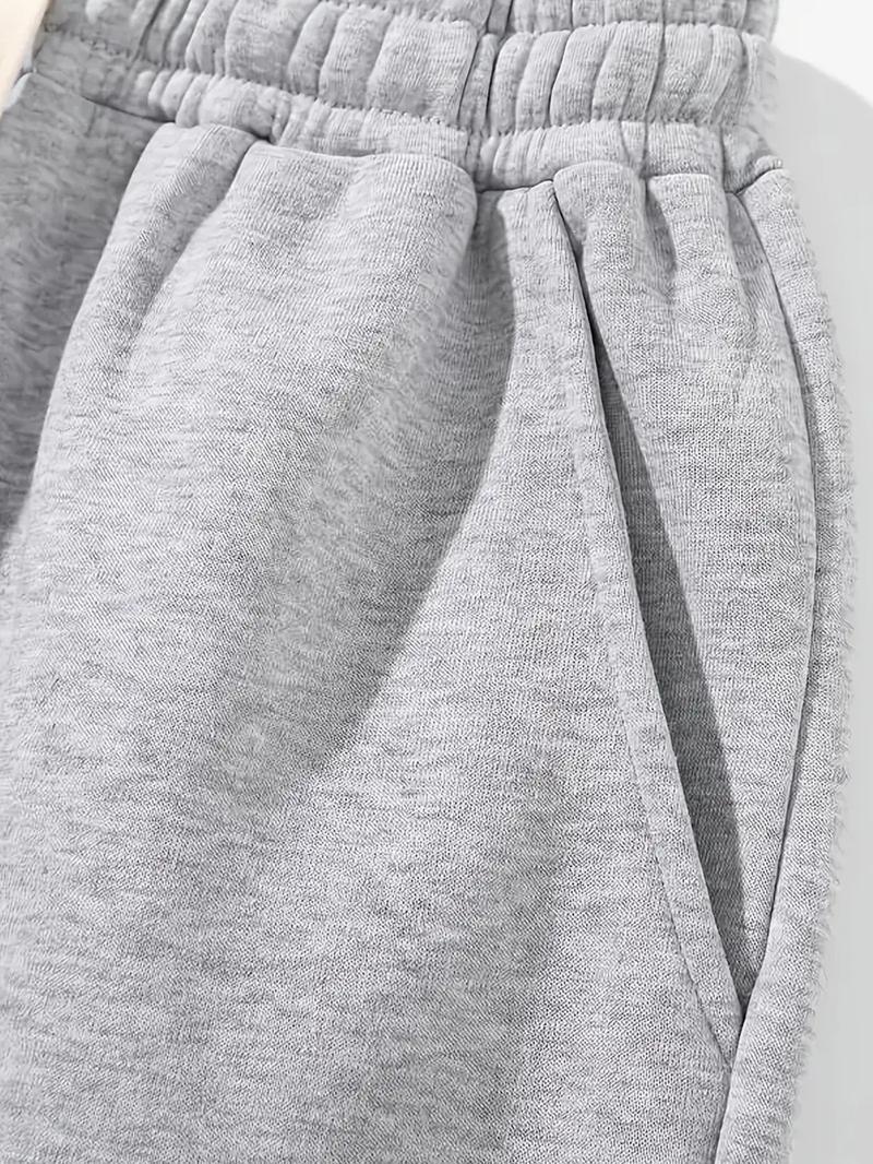 Clean Gent Men's Basic Casual Sweatpants with Drawstring Waistband, Loose Fit Athletic Running Pants Suitable for All Seasons and Ideal for Everyday Wear as Men's Bottoms