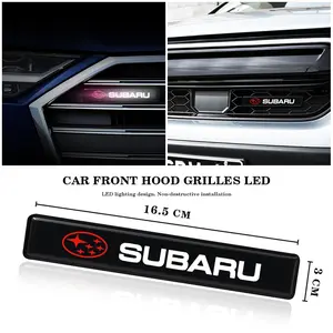 Car Decorative LED Front Grille Emblem Badge, Fits Subaru Models, Automotive Accessories, Enhance Car Styling