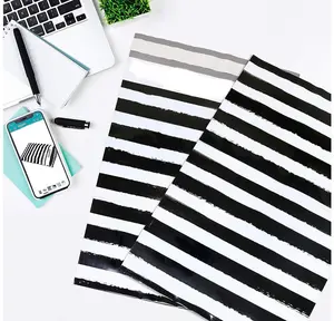 Black stripes 10x13 premium poly mailer - set of 10