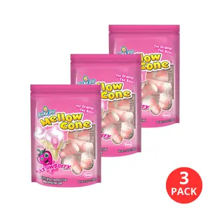 Ricky Joy® Mellow Cone™ Strawberry Jelly Filled Marshmallow Cones