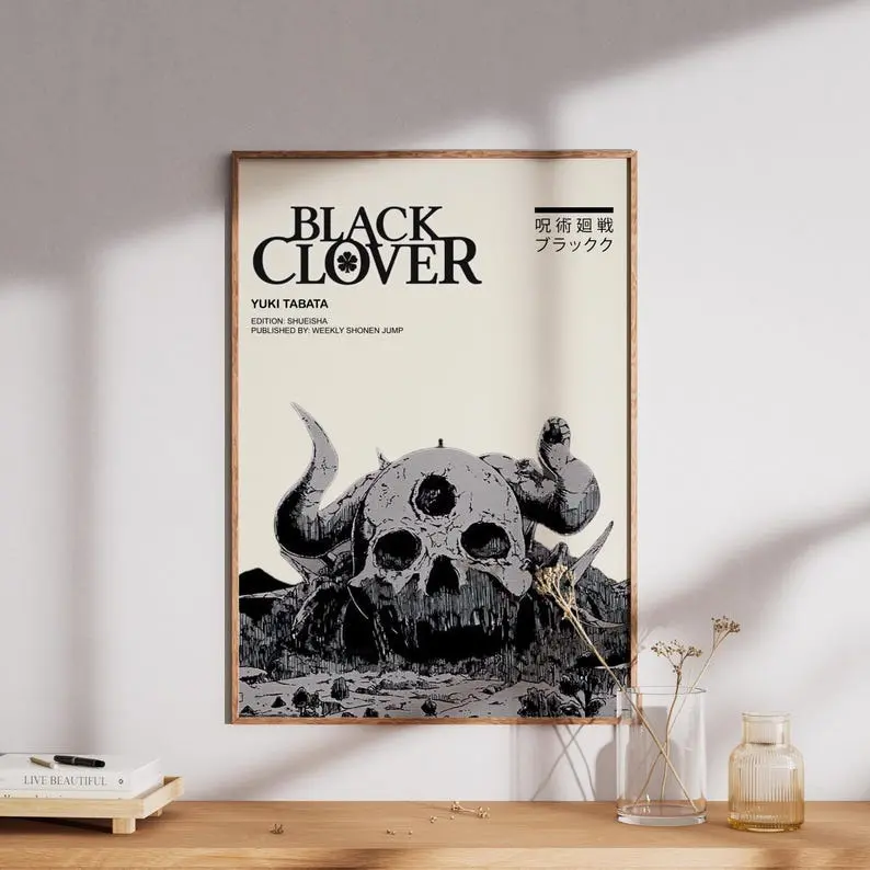 The clover Collection – The Demon Black Clover Anime Poster Print