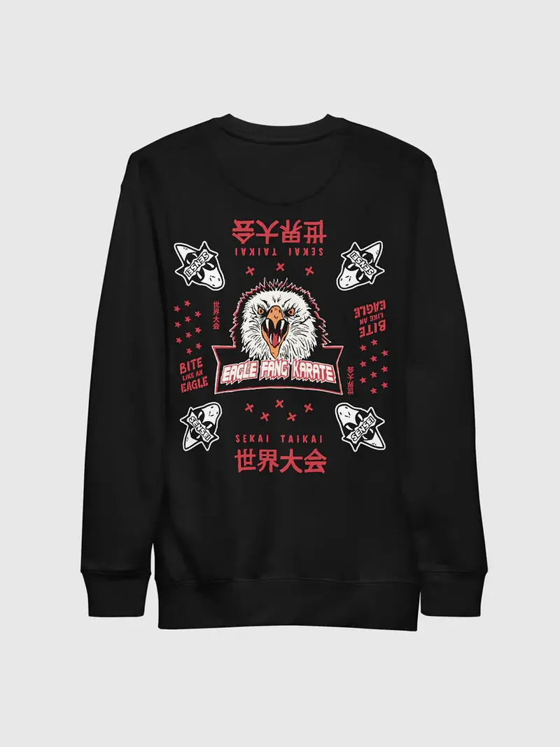 Cobra Kai Eagle Fang Karate Crewneck Sweatshirt - TikTok Shop