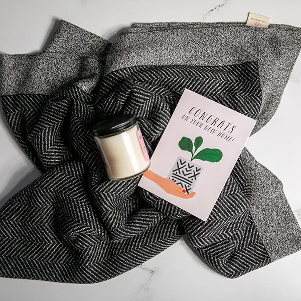 Chevron Grindle Organic Cotton Throw Blanket