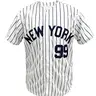 Men's Letter & Figure Patched Striped Embroidered V-neck Baseball Jersey, Sporty Jersey, Loose Comfortable Breathable Button Front Short Sleeve Baseball Top for Training Competition Party, Sports clothing
