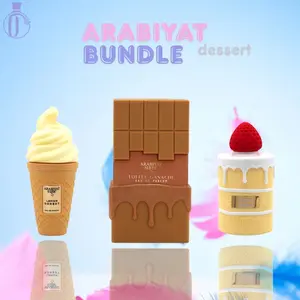 Arabiyat Sugar | Coconut Chiffon + Lemon Sorbet + Toffee Ganache Bundle | Eau De Parfum | Unisex Fragrance | 100 ML | Coconut - Gourmand & Vanilla Notes