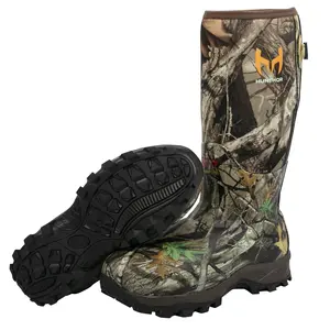 Rubber Hunting Boots for Men with 800g Insulation, Waterproof Insulated 6mm Neoprene Shoes for Outdoor Hunting (Size 6-14)