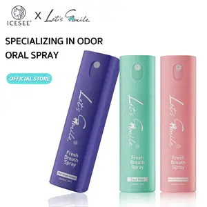 ICESEE Insta-Fresh Cool Mint Breath Spray - Pocket-Sized Power for Long-Lasting Confidence, Daily Oral Spray with Xylitol, Pure Herbal Support for Body Health & Tongue Freshening