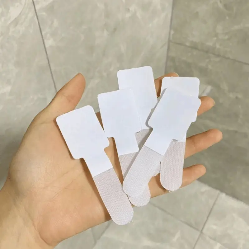 20pcs White Self-Adhesive Cable Ties - Easy Wire Management for Office Organization, Storage Solutions