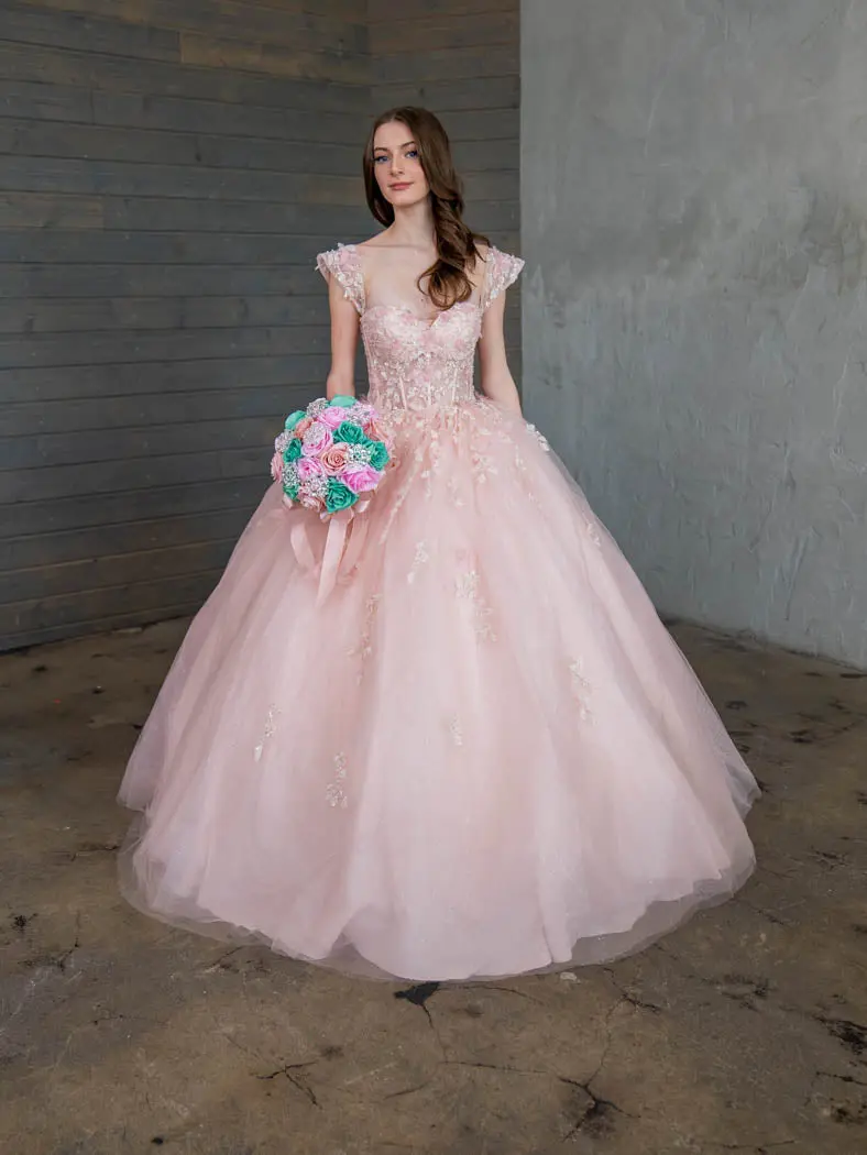 3D Butterfly Quinceanera Dress Off-Shoulder Ball Gown by Calla SCL30015