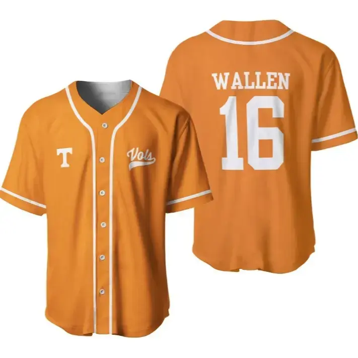 Wallen 16 Baseball Jersey, Country Music Fan Baseball Jersey, Vintage Concert Shirt, Unisex Streetwear Apparel, Festival Outfit, Gift for Country Music Lovers
