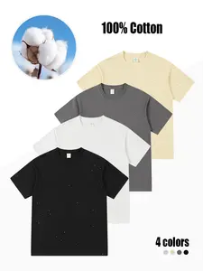 Men’s crew-neck T-shirt — soft, loose-fitting T-shirt available in multiple colors, suitable for everyday casual wear