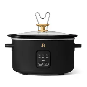 Beautiful 6 Qt Programmable Slow Cooker, White Icing by Drew Barrymore