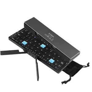 Mini Foldable Bluetooth Keyboard Wireless Portable Universal Rechargeable Keyboard and Mouse for Mobile Phones and Tablets