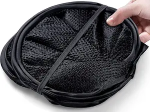 Laundry Basket, Laundry Hamper - Mesh Pop-Up Laundry Basket. Portable, durable handles, foldable for storage.