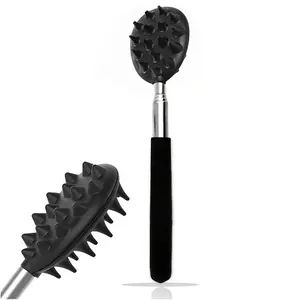 1 Pc Retractable Cactus Back Scratcher – Heavy-duty PVC itch relief tool, Body Care Tool with adjustable length. Portable one-handed back massager for home, sofa, bed and travel use, durable cactus-shaped design for men and women.