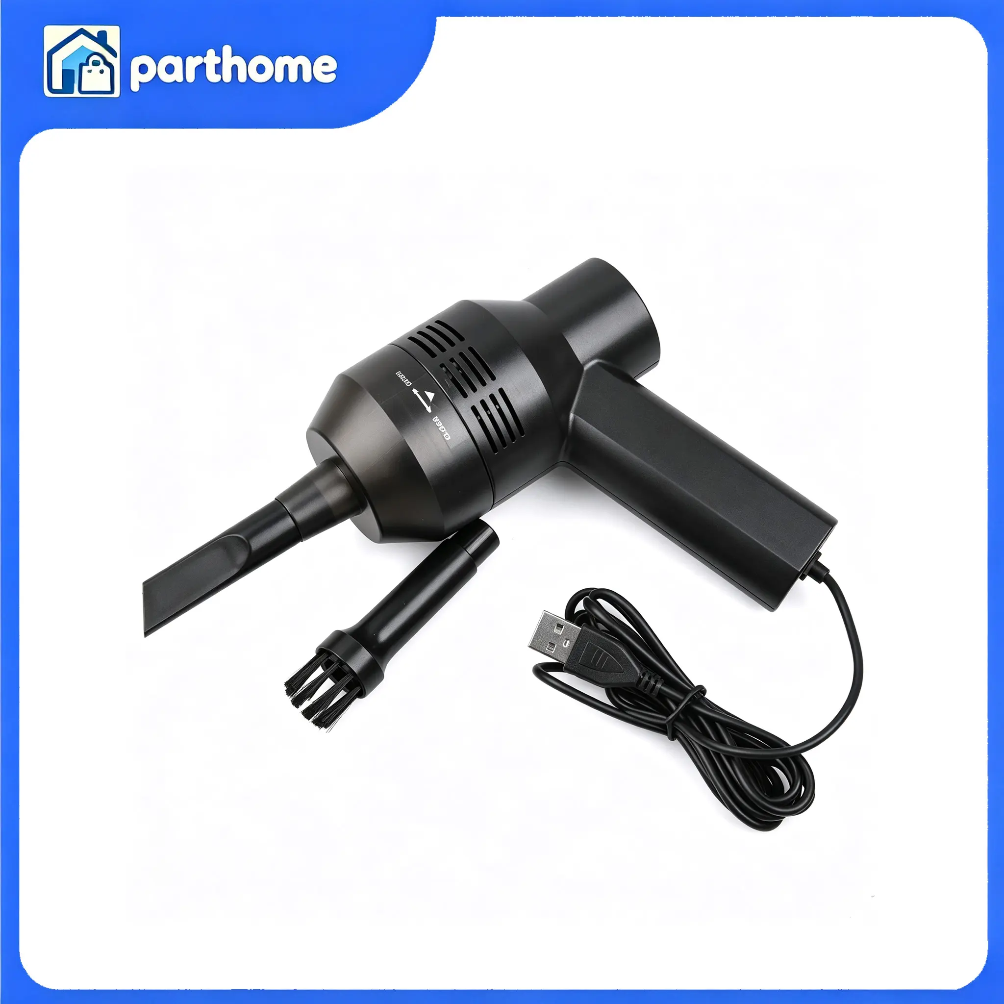 Rechargeable Electric Air Duster Cleaner, 4-Hour Charge With Full Accessories, Low Noise Handheld Dust Blower for PC Keyboard Car Pet Home Cleaning for Office Users, Car Owners and Household Cleaners