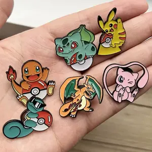 Pokemon 6 Piece Pins Set Squirtle with Glasses Collection