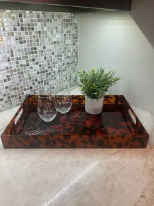 Tortoise Acrylic Tray Set by Mudpie