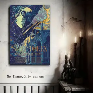 Acadia Sleep Laufey Travel Souvenir Poster, Gothic Fantasy Art, Unique Design, Perfect Gift for Fans, High-Quality Canvas Unframed Wall Art