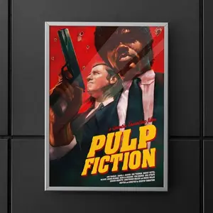 Pulp Fiction Poster 3 - Movie Poster, Minimalist Print, Movie Wall Art, Movie Gift, Decor Room